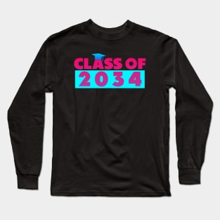 class of 2034 Red Blue Long Sleeve T-Shirt